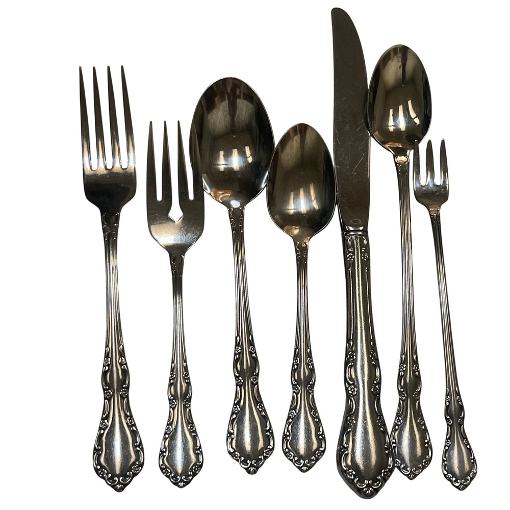 7 Piece ONEIDA‎ MANSION HALL Stainless Flatware 1 Place Setting